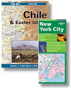Lonely Planet travel atlases and city maps